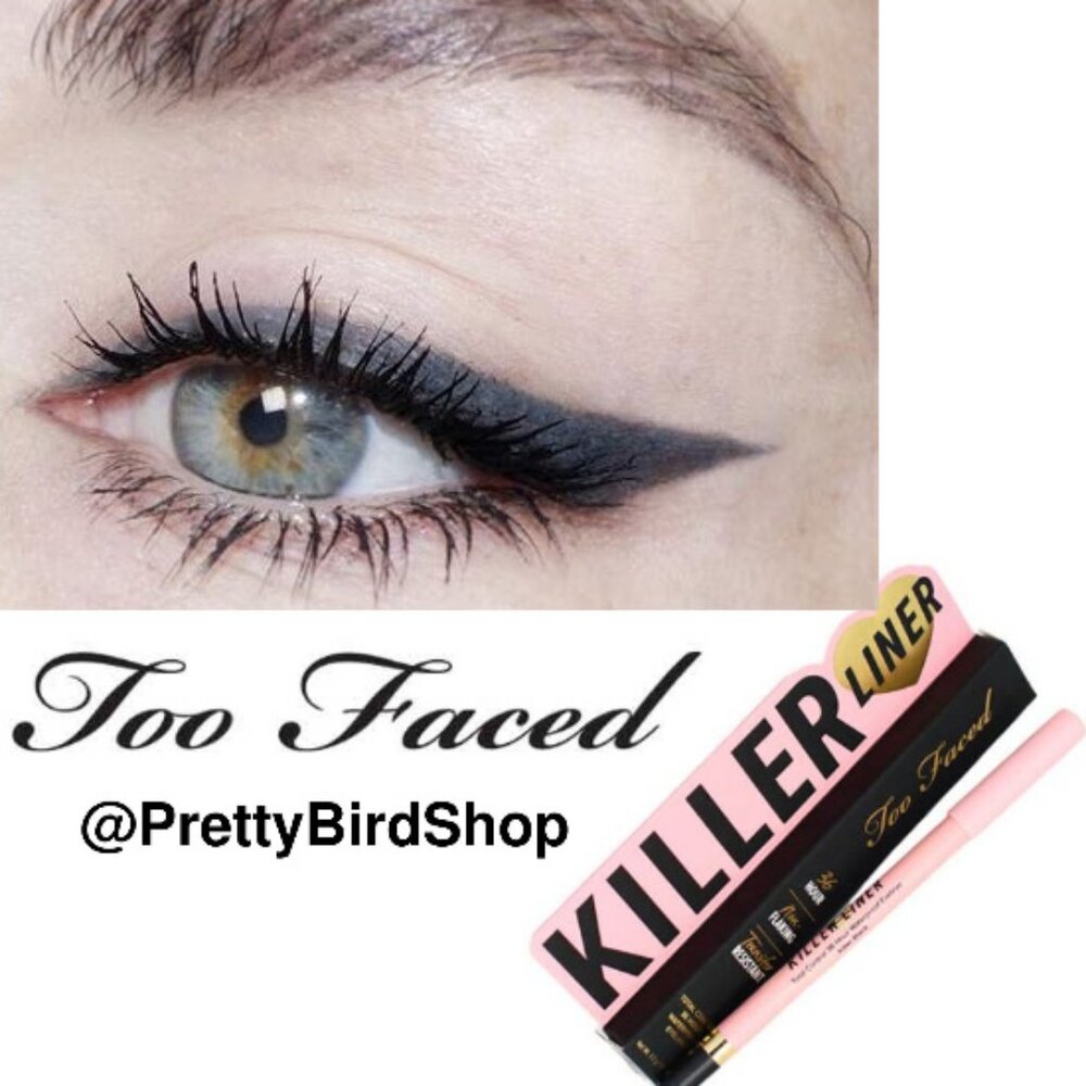 TOO FACED Killer liner longwear KILLER STORM NIB grey charcoal